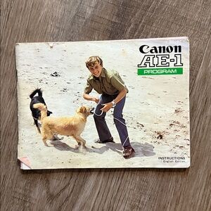 Vintage Canon AE-1 Program 35mm Instruction Manual